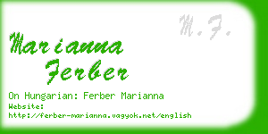 marianna ferber business card